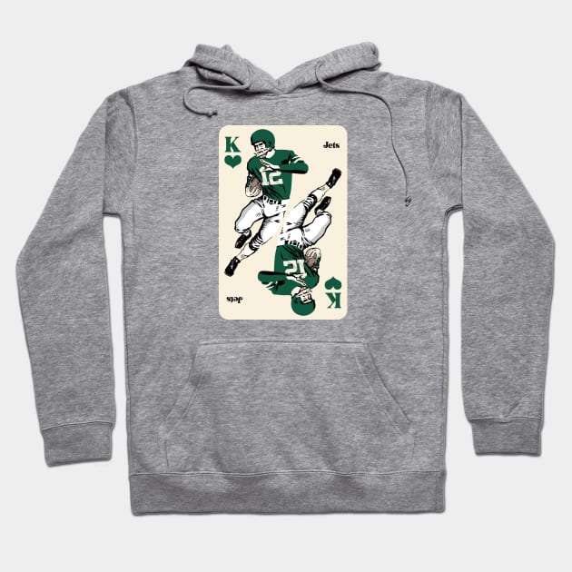 New York Jets King of Hearts Hoodie by Rad Love